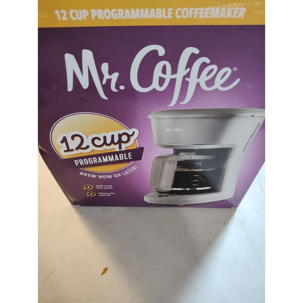 Mr. Coffee 12 Cup Programmable Coffee Maker Grey (880)